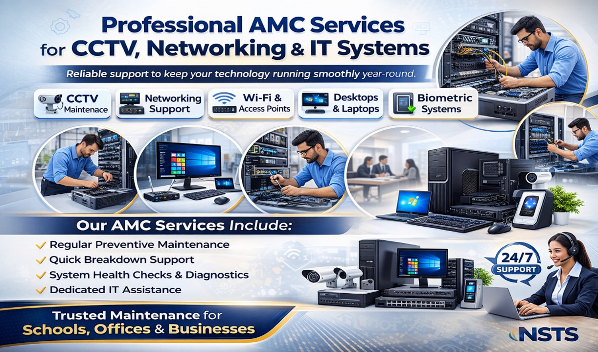 Professional AMC Services for CCTV, Networking & IT Systems