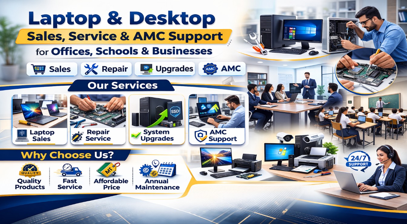 Laptop & Desktop Sales, Service