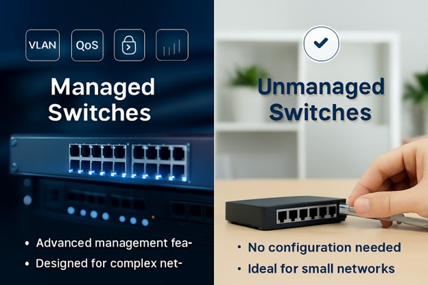 Managed & Unmanaged Switches — Power Your Network Everywhere